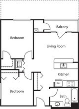 2 x 1 floor plan